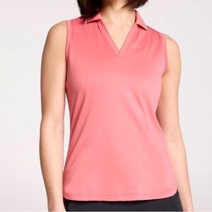 Walter Hagen P11 Sleeveless Johnny Pink Rouge | Sleeveless Polo Top | Size XL